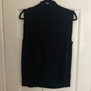 Vintage black high neck vest